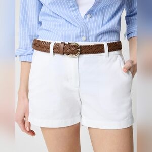 J.Crew 3.5” Chino Shorts White Size 12 EUC Classic Summer Cotton